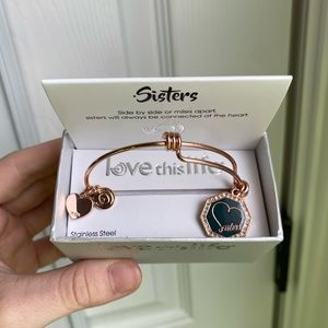 NWT rose gold sisters bracelet